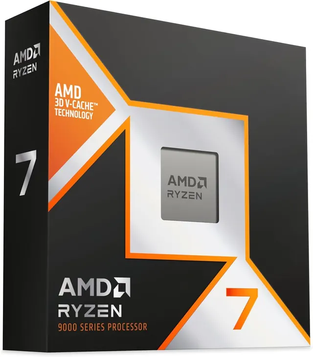 AMD Ryzen 7 9800X3D: 8 ядер, 16 потоков, до 5,2 ГГц, Socket AM5