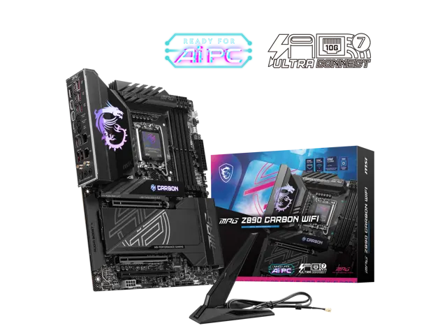 MSI MPG Z890 CARBON WIFI: ATX, LGA 1851, DDR5, Wi‑Fi 7
