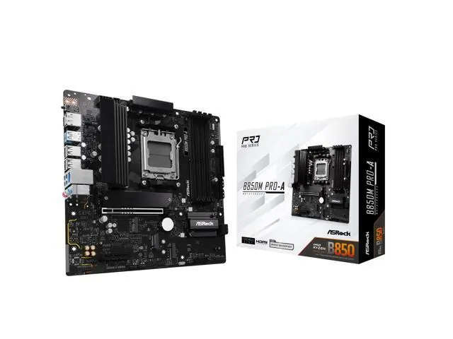 ASRock B850M PRO-A: Micro ATX, AM5, DDR5