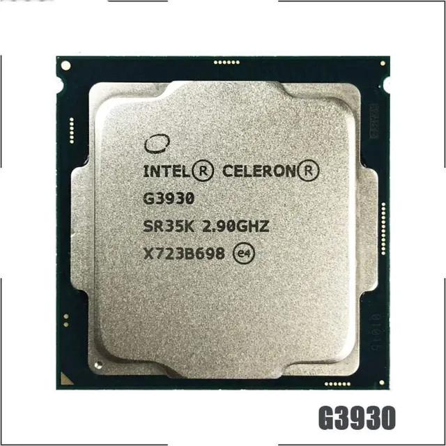 Intel Celeron G3930: 2,9 ГГц, 2 ядра, LGA 1151