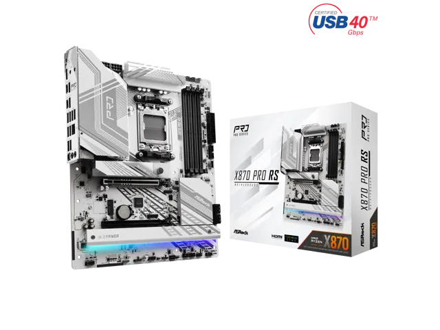 ASRock X870 PRO RS: AM5, ATX, DDR5, X870