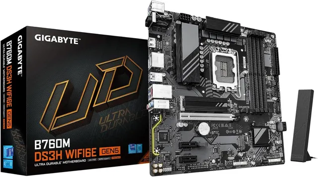 Gigabyte B760M DS3H WIFI6E GEN5: LGA 1700, DDR5, mATX, Wi‑Fi 6E