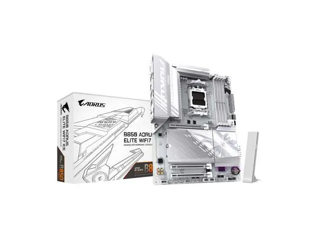 Gigabyte B850 AORUS ELITE WIFI7 ICE: ATX, AM5, DDR5, WiFi 7