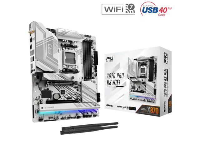 ASRock X870 PRO RS WiFi: ATX, AM5, Wi‑Fi 7