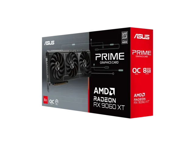 ASUS PRIME Radeon RX 9060 XT: 8 ГБ GDDR6, PCI Express 5.0 x16, ATX