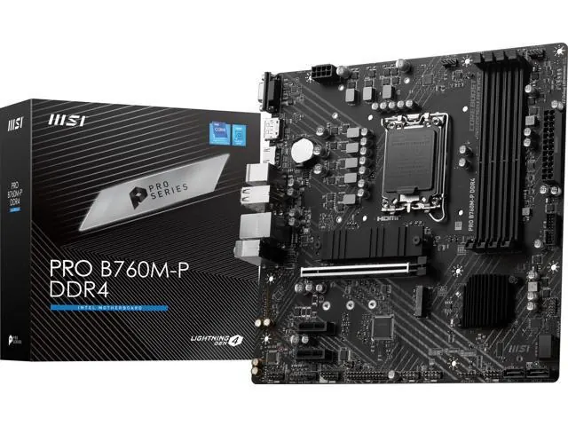 MSI PRO B760M-P DDR4 LGA 1700: Micro ATX, Intel B760