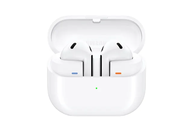 Samsung Galaxy Buds3, белые беспроводные наушники с кейсом, до 30 ч