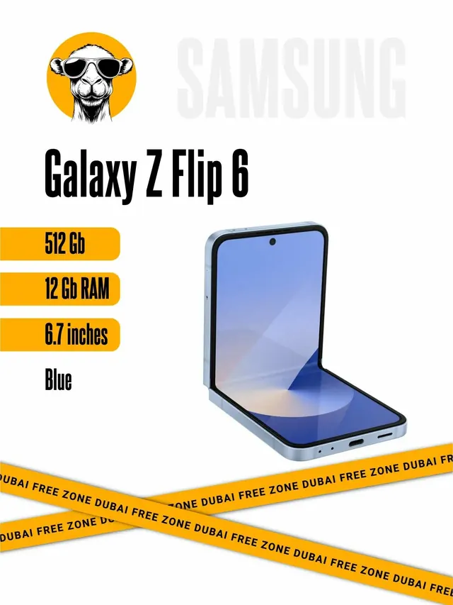Samsung Galaxy Z Flip 6: 12 ГБ/512 ГБ, светло-голубой