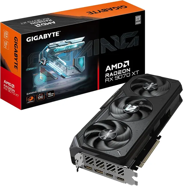 Gigabyte Radeon RX 9070 XT GAMING OC: 16 ГБ GDDR6, PCIe 5.0 x16, GV-R9070XTGAMING OC-16GD