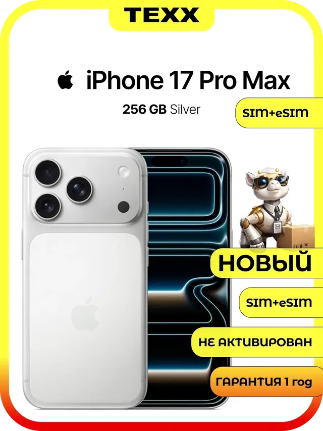 Apple iPhone 17 Pro Max: 256 ГБ, белый, eSIM