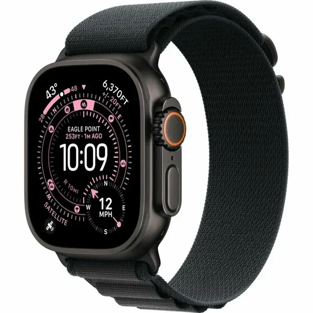 Apple Watch Ultra 3: 49 мм, GPS + Cellular, титановый корпус Black Titanium
