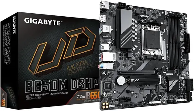 Gigabyte B650M D3HP: AM5, 4x DDR5, HDMI, 2x DisplayPort