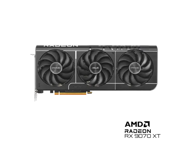 ASUS PRIME Radeon RX 9070 XT: 16 ГБ GDDR6, 256-бит, PCI Express 5.0 x16
