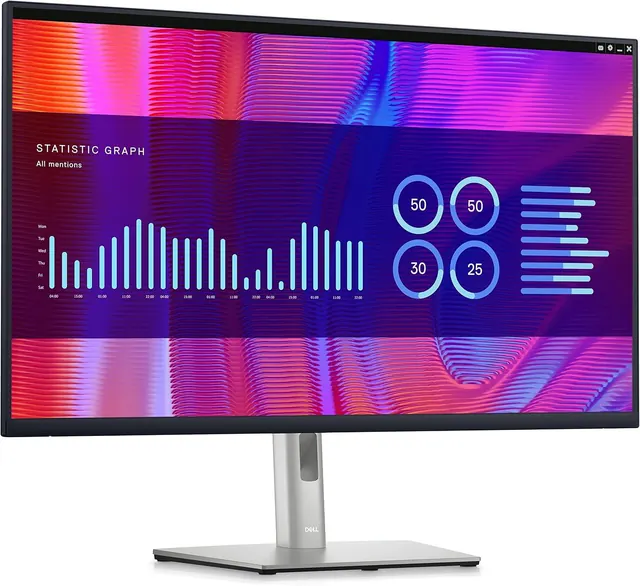 Dell P3223DE: 31,5", QHD 2560 × 1440, 75 Гц, серебристый