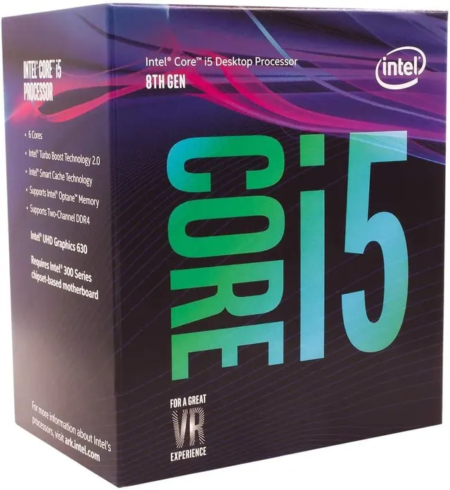 Intel Core i5-8400: 6 ядер, до 4,00 ГГц, 9 МБ кэш