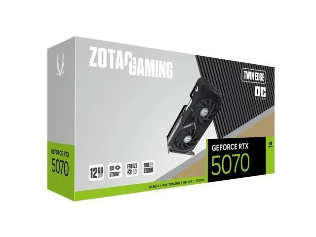 Zotac GeForce RTX 5070 TWIN EDGE OC: 12 ГБ GDDR7, PCI Express 5.0 x16, ATX