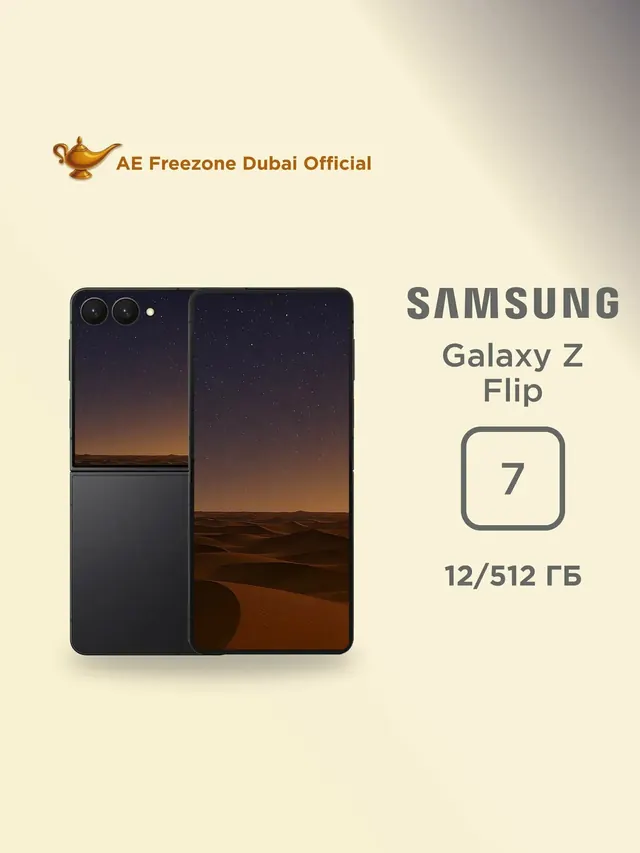 Samsung Galaxy Z Flip 7: 512 ГБ, Jet Black