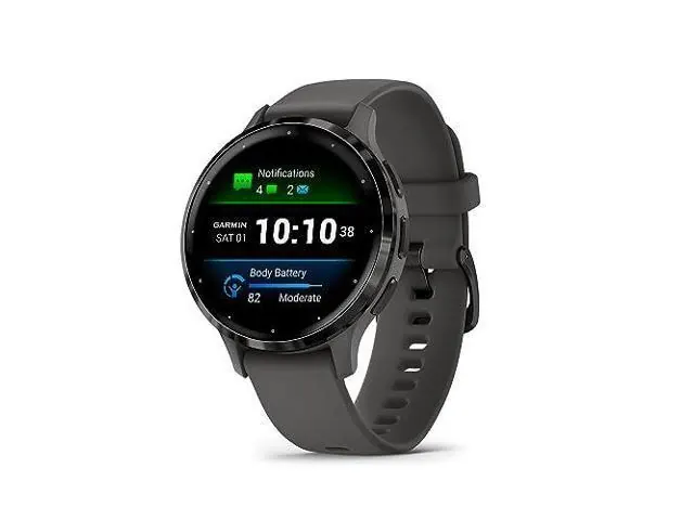 Garmin Venu 3S, 1,2", 390 × 390, серый, до 10 дней работы