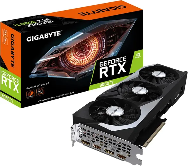 Gigabyte GV-N306TXGAMING OC-8GD: GeForce RTX 3060 Ti, 8 ГБ GDDR6X, 256-бит