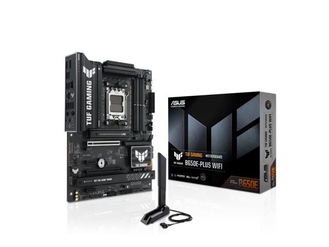 ASUS TUF GAMING B650E-PLUS WIFI: ATX, AM5, DDR5, Wi‑Fi 6E