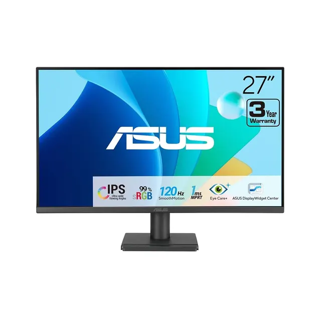 ASUS VA279HG: 27", Full HD, 120 Гц, IPS, черный