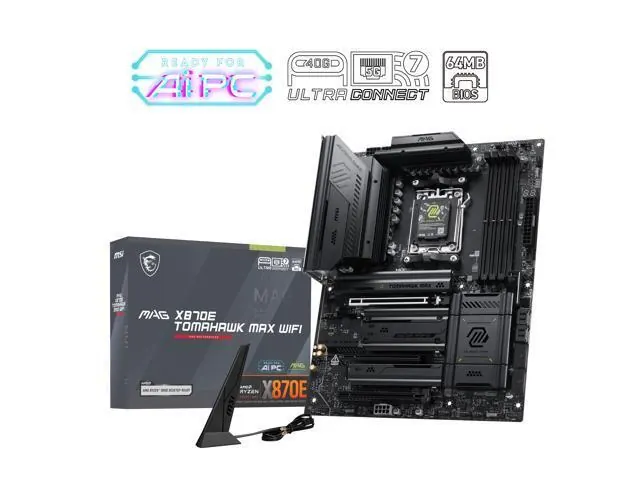 MSI MAG X870E TOMAHAWK MAX WIFI: Wi‑Fi 7, 5G LAN, PCIe 5.0