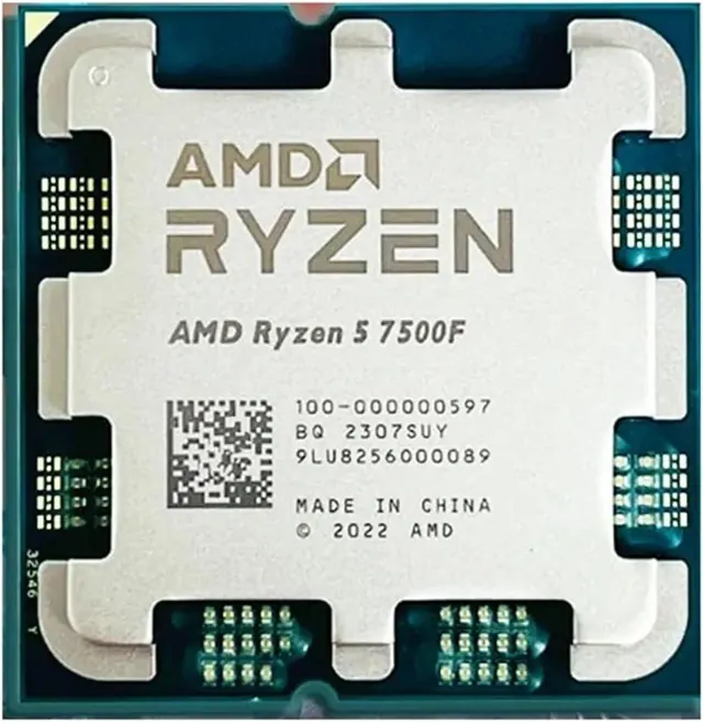 AMD Ryzen 5 7500F: 6 ядер, 12 потоков, 3,7 ГГц, Socket AM5