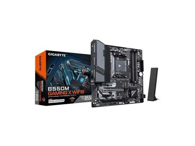 Gigabyte B550M GAMING X WIFI6: Micro ATX, AMD B550, Wi‑Fi