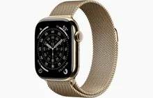Apple Watch Series 11 46 мм: GPS, титановый корпус Gold, Milanese Loop M/L