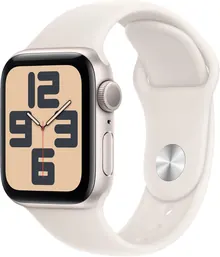 Apple Watch SE (2-го поколения) GPS 40 мм, алюминий «сияющая звезда», спортивный ремешок S/M