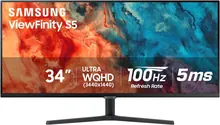 Samsung ViewFinity S50GC: 34", 3440 × 1440, 100 Гц, черный