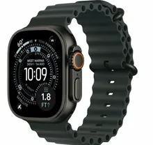 Apple Watch Ultra 3: 49 мм, GPS + Cellular, черный титан, ремешок Black Ocean Band M/L