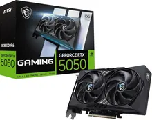 MSI GeForce RTX 5050 8G GAMING OC: 8 ГБ GDDR6, 2647 МГц, PCI Express 5.0