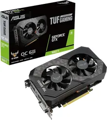 ASUS TUF-GTX1660TI-O6G-EVO-GAMING: 6 ГБ GDDR6, Boost до 1845 МГц, NVIDIA GeForce GTX 1660 Ti