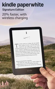 Amazon Kindle Paperwhite Signature Edition 32 ГБ, 7", черный, с автоподсветкой и беспроводной зарядкой