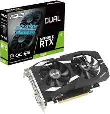 ASUS Dual-RTX3050-O6G: GeForce RTX 3050, 6 ГБ GDDR6, DUAL OC