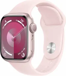 Apple Watch Series 9: 45 мм, алюминиевый корпус, GPS, розовый