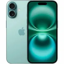 Apple iPhone 16: 256 ГБ, nano-SIM + eSIM, бирюзовый