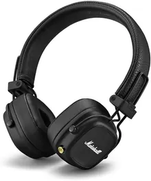 Наушники Marshall Major IV Bluetooth, черные, до 80 часов работы