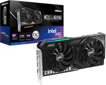 ASRock Intel Arc B580 CHALLENGER OC: 12 ГБ GDDR6, PCIe 4.0 x8, 2 вентилятора