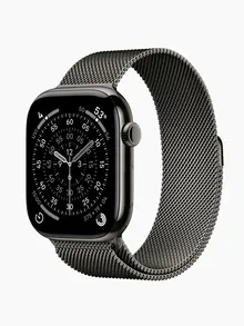 Apple Watch Series 11: 46 мм, GPS + Cellular, титановый корпус Slate, браслет Slate Milanese Loop M/L