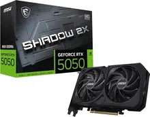 MSI GeForce RTX 5050 SHADOW 2X OC: 8 ГБ, 2617 МГц, NVIDIA Blackwell