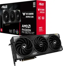 ASUS TUF Gaming Radeon RX 9070 XT OC Edition: 16 ГБ GDDR6, 3840 × 2160, 3.125 слота