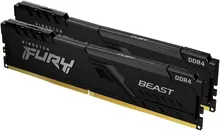 Kingston FURY Beast DDR4: 32 ГБ (2x16 ГБ), 3200 MT/s, CL16, DIMM