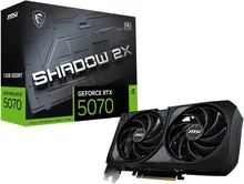 MSI GeForce RTX 5070 12G SHADOW 2X OC: 12 ГБ GDDR7, PCIe 5.0 x16, черный