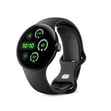 Смарт-часы Google Pixel Watch 3 41 мм с черным корпусом из нержавеющей стали и черным ремешком