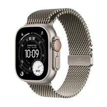 Apple Watch Ultra 3 GPS + Cellular, 49 мм, корпус из натурального титана
