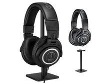 Audio-Technica ATH-M40x — мониторные наушники, 40 мм, 15–24 000 Гц, черные, с подставкой