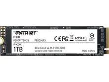 Patriot P300: 1024 ГБ, M.2 2280, PCIe Gen3 x4, NVMe 1.3