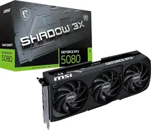 MSI GeForce RTX 5080 SHADOW 3X OC: 16 ГБ GDDR7, 256-бит, PCIe 5.0